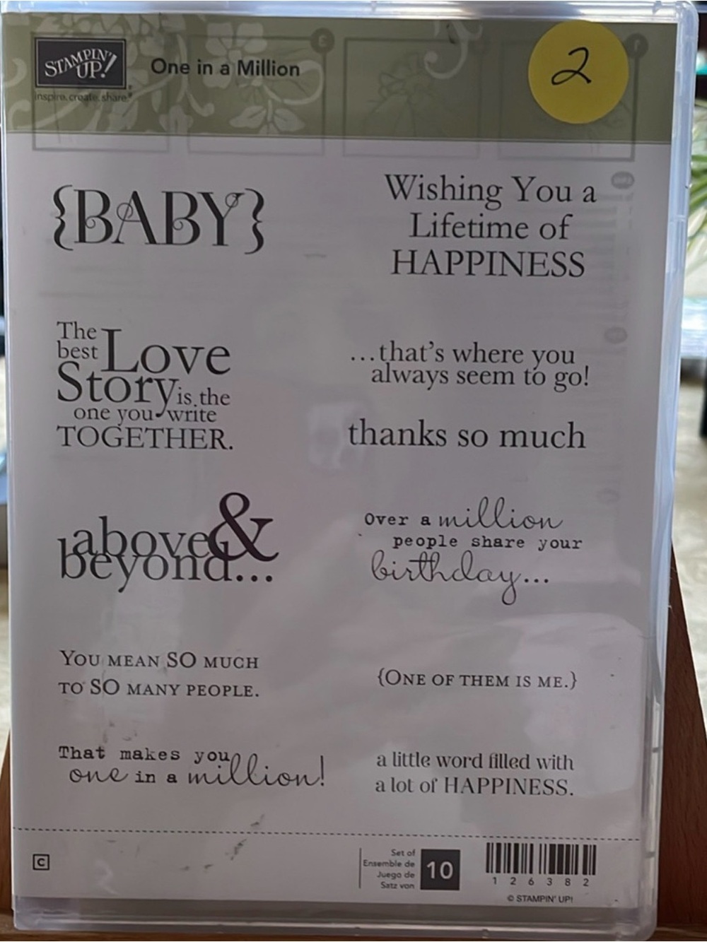 Stampin' Up! One in a Million Clear Stamp Set